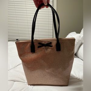 Kate Spade Rose Gold Glitter Purse
